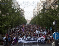 GRANADA  MUESTRA SU APOYO A CARMEN Y CARLOS
