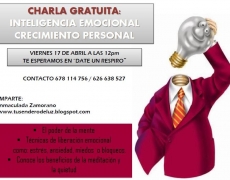 CHARLA Gratuita: INTELIGENCIA EMOCIONAL, CRECIMIENTO PERSONAL